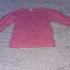 Crewcuts pink ruffled shirt
